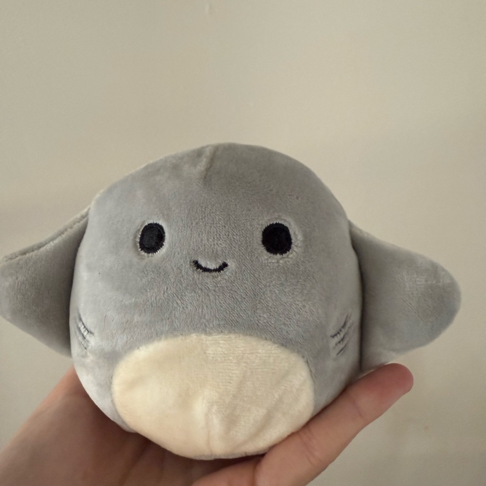 Squishmallows Gray and Cream Plush Toy